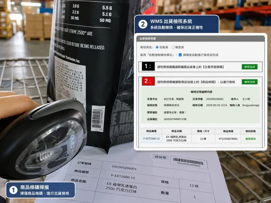 WMS 掃碼驗貨流程